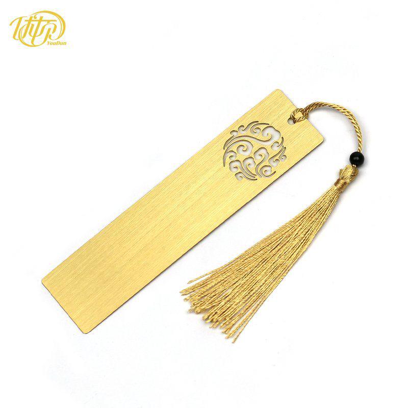 Натуральная латунная металлическая закладка - Матовая, Обычная, С возможностью гравировки, Зажим для книги, Фермерство и Чтение