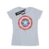 Marvel Womens/Ladies Captain America Pixelated Shield Cotton T-Shirt