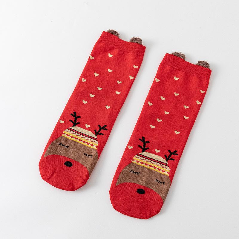 Christmas Cotton Cartoon Socks Merry Christmas Decorations For Home Xmas Ornaments Gifts Party Supplies Happy New Year
