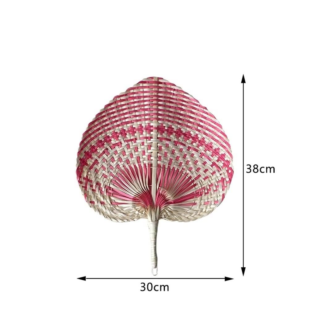 Traditional Fan Cattail-Leaf Fan Summer Cooling Hanging Fan Hand-Woven Fan  Living Room Decoration