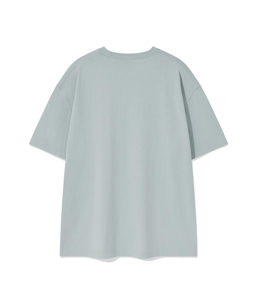 WACKY WILLY [Wacky Willy X Lee] Graphic Short Sleeve T-Shirt Blue