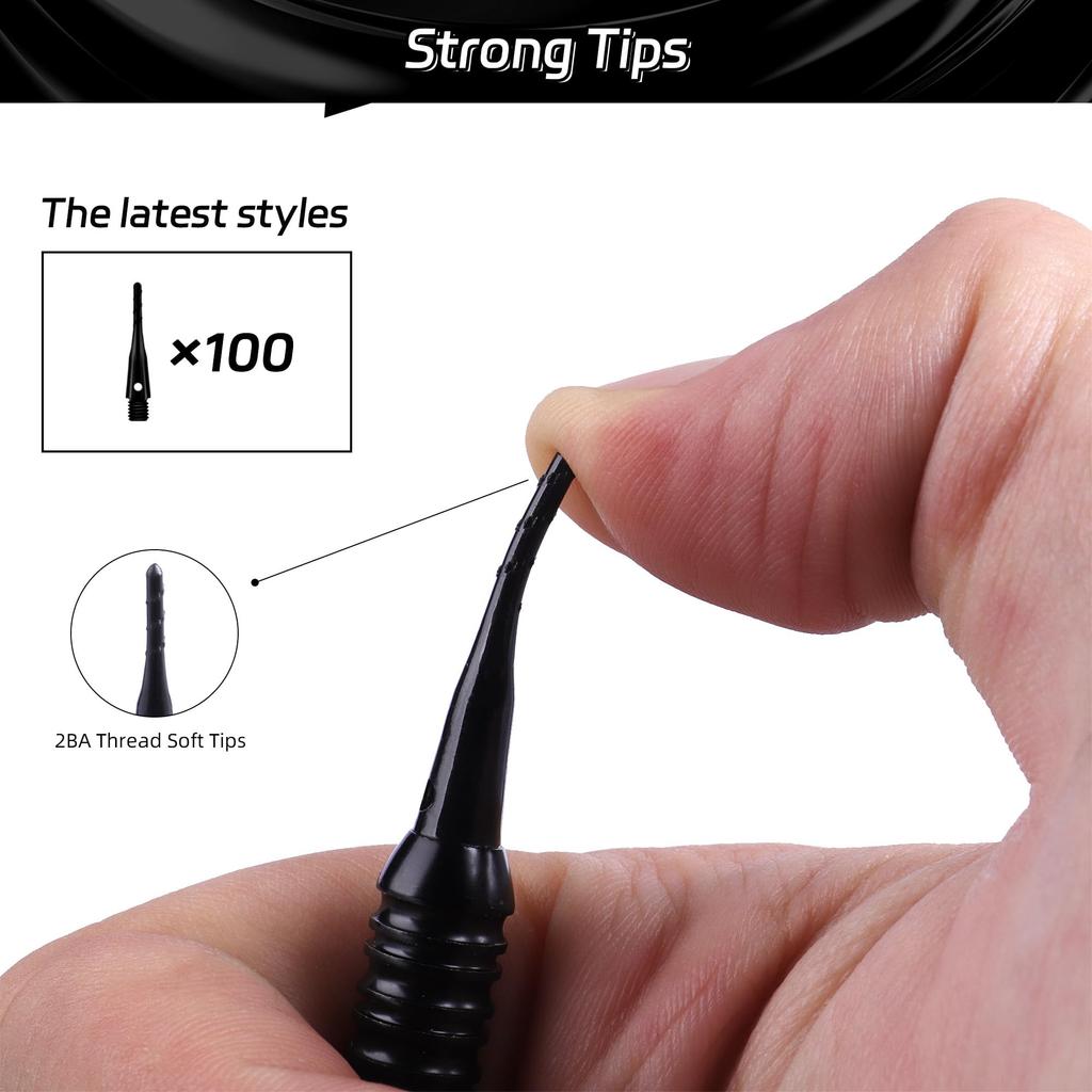 Cyeelife 12 шт. Профессиональный набор дротиков с мягким наконечником 18 г, пластиковым наконечником, 13 прозрачными ПК, 100 дополнительными дротиками, 16 защитными протекторами для оперения и электронным ключом для дротиков