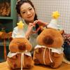 Cross-border Birthday Capybara Plush Toy: Cute Ugly-cute Stuffed Animal with Star Hat