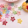 5Pcs/set Candy Color Star Hair Pin Sweet Children Pentagram Hair Clips for Baby Girls Headwear Kids Hair Accessories