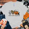 Новые футболки с принтом Peace Love Halloween для женщин и мужчин, летняя футболка, Харадзюку, повседневные, с круглым вырезом, с коротким рукавом