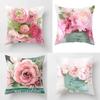Роскошное украшение гостиной квадратная подушка картина маслом цветок наволочка декоративная подушка