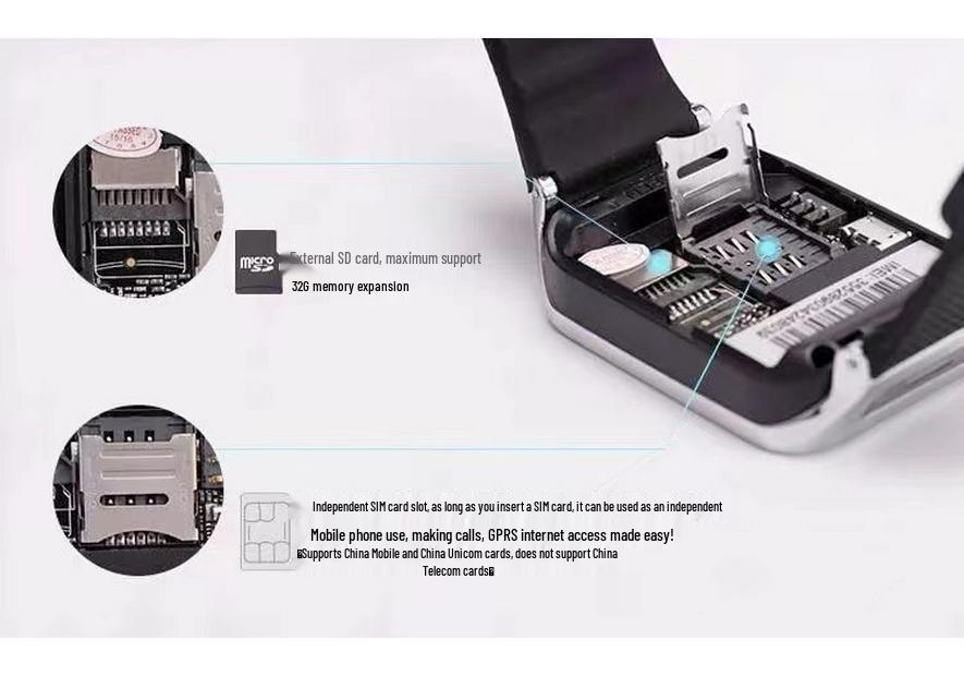 Сенсорные Bluetooth-смарт-часы со слотом для SIM-карты, функцией поиска телефона и дружелюбным дизайном для детей и взрослых