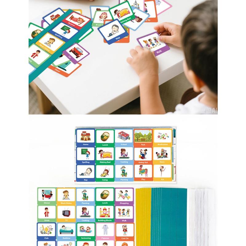 Kids Early Education Visual Daily Schedule Planning Cards For Children Good Habit Cultivation