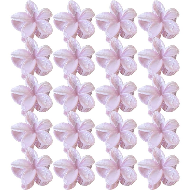Gradient Frangipani Hair Clip Female Versatile Sweet Resort Fairy Shark Clip Vintage Hair Accessories