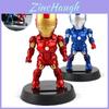 Shaking The Head Marrie Couple Car Decoration Toy With Vibrant Red And Blue Iron Man Design