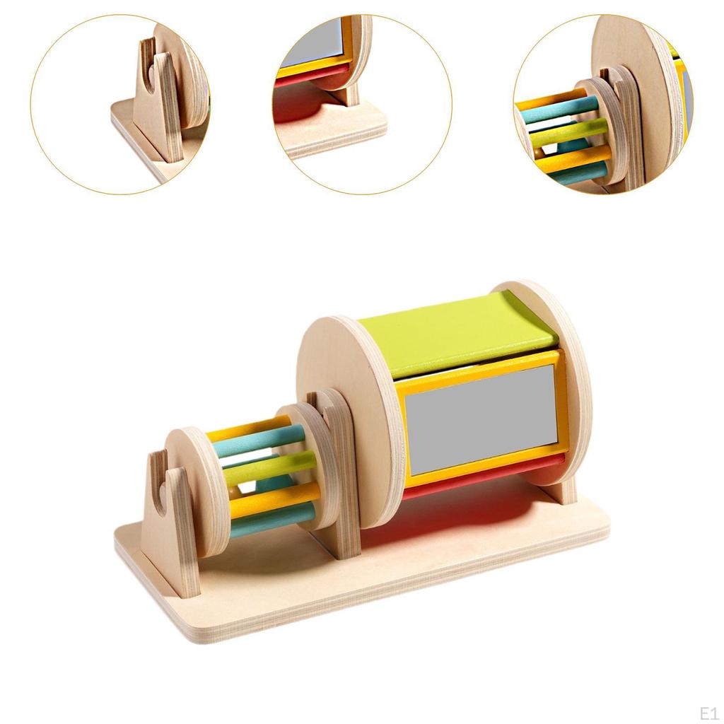 Монтессори вращающийся барабан сенсорное развитие игрушки распознавание цвета катящаяся обучающая игрушка для