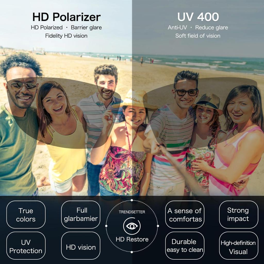 Queshark UV400 Polarized Camping Hiking Fishing Sport Eyewear Cycling Glasses MTB Bike Racing Bicycle Sunglasses Driving Goggles