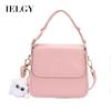 Ladies Pink Versatile Crossbody Premium One Shoulder Underarm Small Square Bag