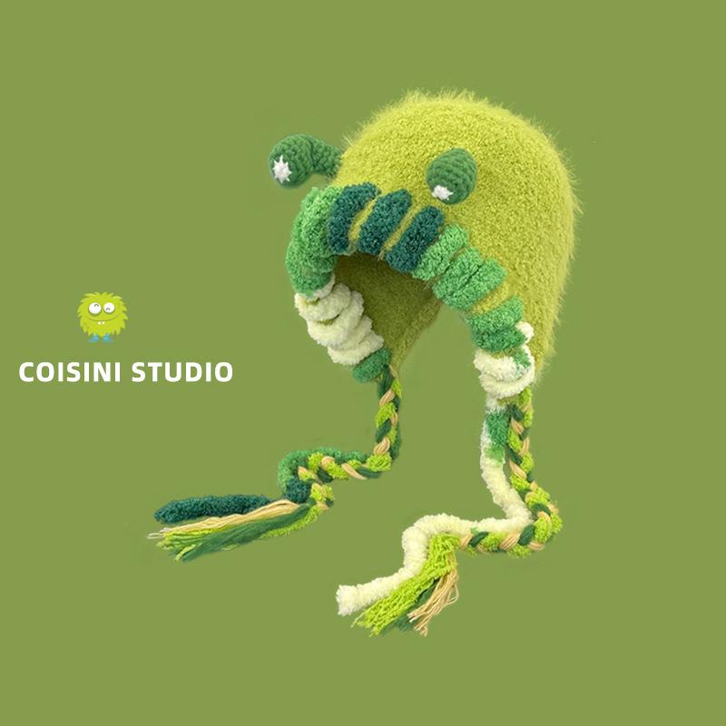 Милые медвежьи ушки Тедди флис вязаный разноцветный пуловер шапка для женщин зимние теплые защитные наушники Able Straps шапки-бомберы