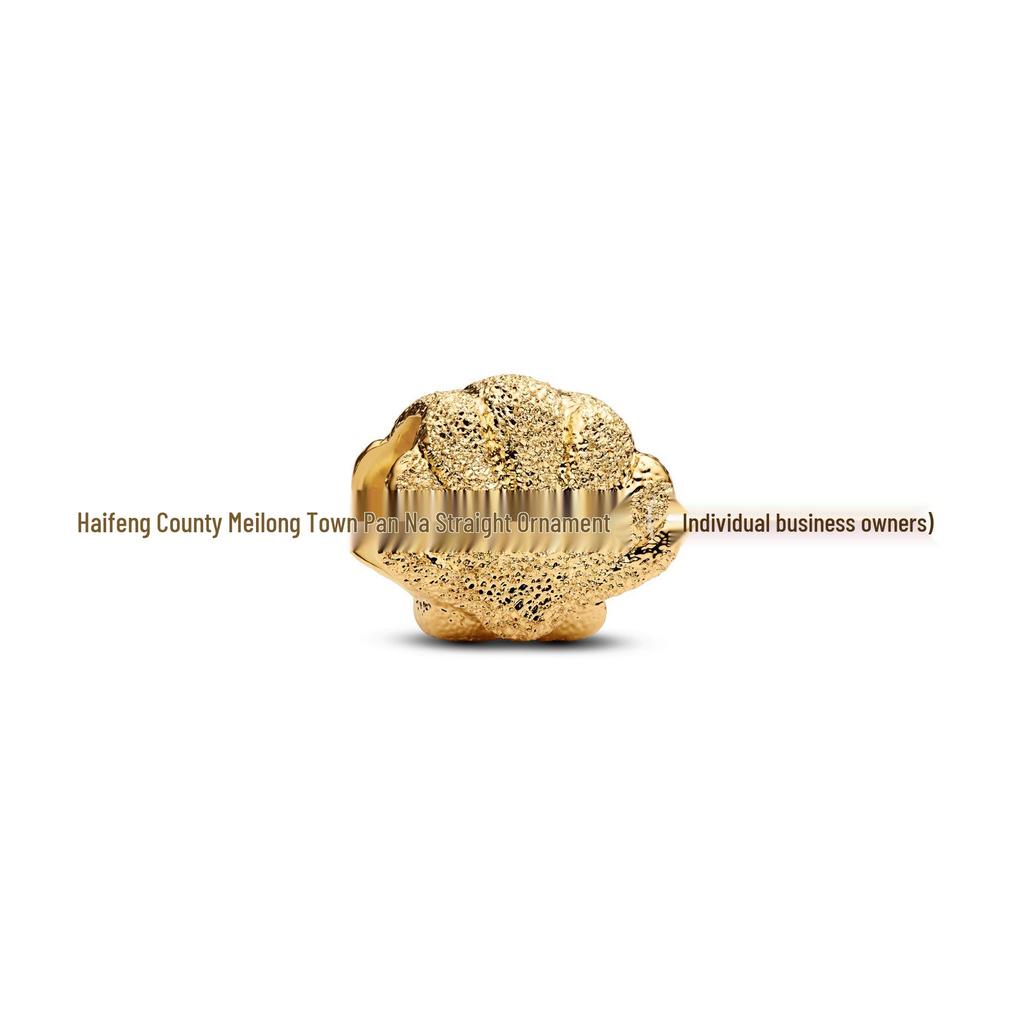 Шарм-подвеска Pan из посеребренной меди с белыми бусинами для браслетов DIY