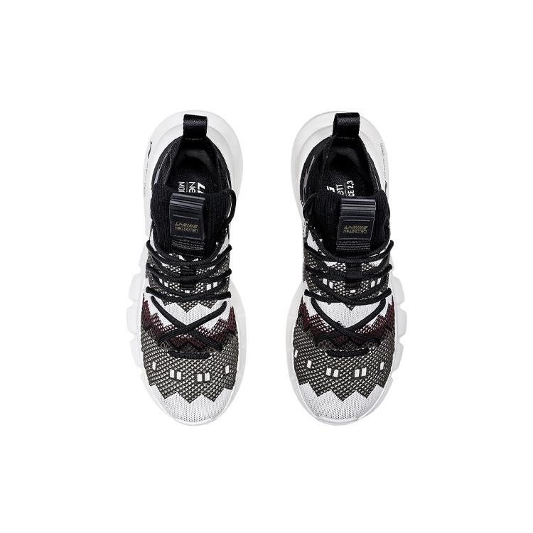 Neil Barrett X Li Ning Essence 2.3 Vintage Basketball Shoes Men's Mid top Black/White AGBQ121-2