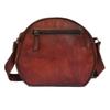 Women's Shoulder Round Bag Genuine Leather Crossbody Satchel Sling Hobo Handbag