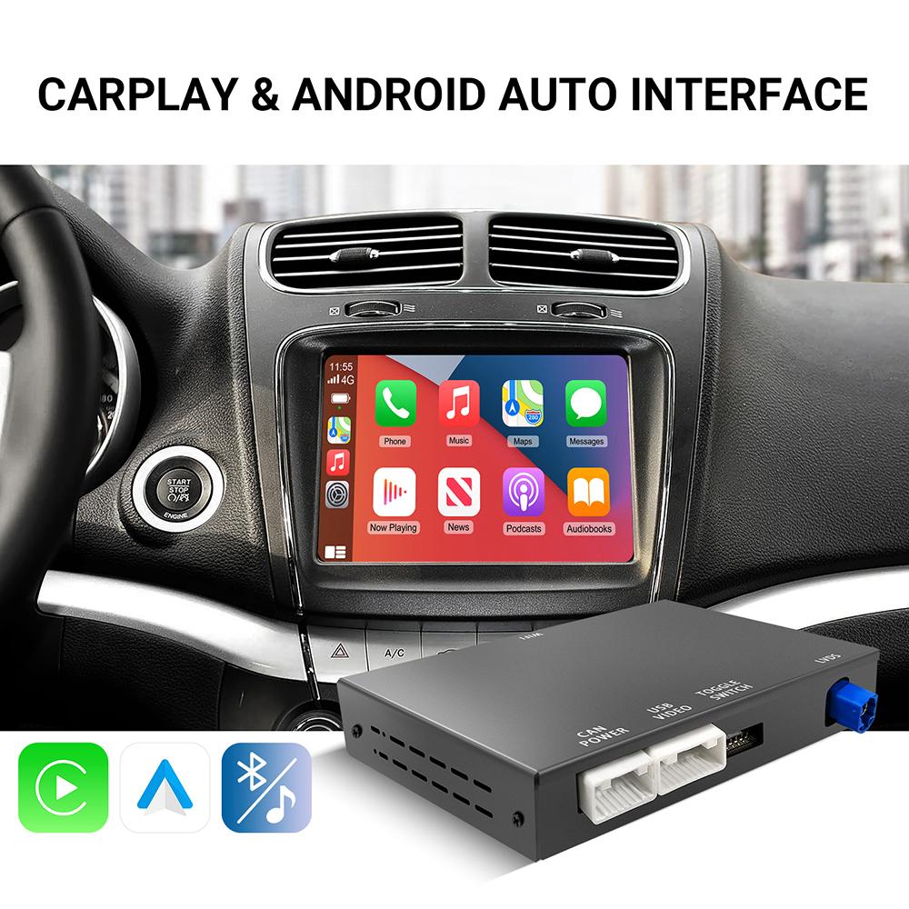 Беспроводной CarPlay Android Auto для Dodge Challenger Journey Charger Durango. Комплект для модернизации, замена OEM-экрана, декодер.