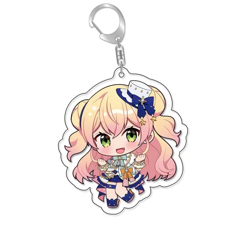 Vtuber Накири Аямэ Сираками Фубуки Минато Аква Гавр Гура Lovelive Мультяшный Милый Брелок Каваии Брелок Части для Сумки и Модный Подарок