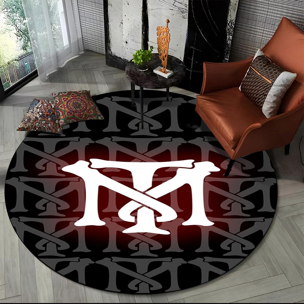 3D Печать Кино Лицо со шрамом Тони HD Круглый Ковер для Гостиной Спальни Детской Игровой Комнаты Декор, Коврик для Питомца Нескользящий Напольный Коврик