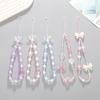 New Heart-Shaped Beaded Phone Chain, Wooden Heart Accessory, Anti-Drop and Anti-Loss Phone Case Pendant, Wristband