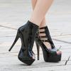 Sexy Ultra High Heels Ankle Boots For Women Summer Shoe Platform Pumps Luxury Red White Stripper Dance Shoes Female Large Size