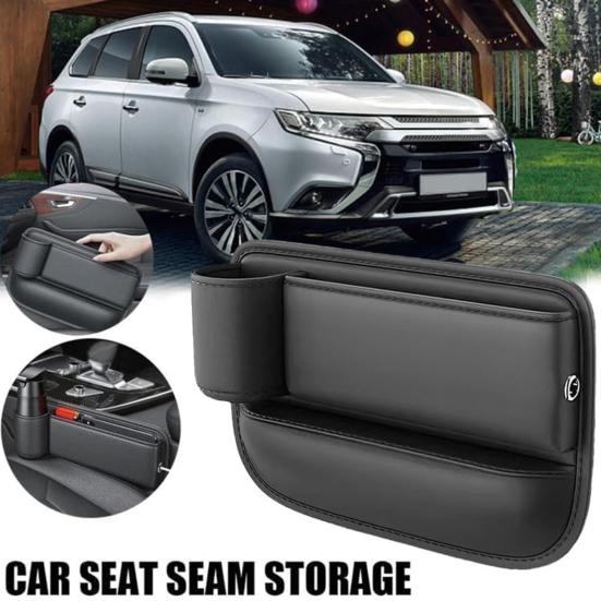 Подстаканник из искусственной кожи для автомобиля, сумка для зазора между сиденьями, органайзер для заполнения зазоров между сиденьями с подстаканником для воды, сумка для хранения зазоров между сиденьями с подстаканником