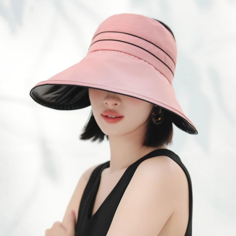 Female Uv Protection Sun Hat Big Brim Sun Hat Outdoor Travel Beach Hat