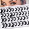 20 Pairs Of Mixed Imitation Mink False Eyelashes Naturally Curled Eyelashes Nude Makeup Thick Eyelashes