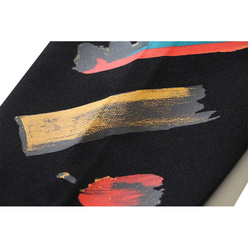 1319 Off-White 2026 Осень/Зима Новые Худи с Круглым Вырезом OW Graffiti Paint Стрелки Печатные Мужские и Женские