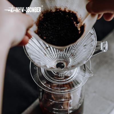 MHW-3BOMBER воронка для заваривания кофе с бумажным фильтром 1-4 чашки ручные инструменты для заваривания кофе профессиональные аксессуары для домашней кухни