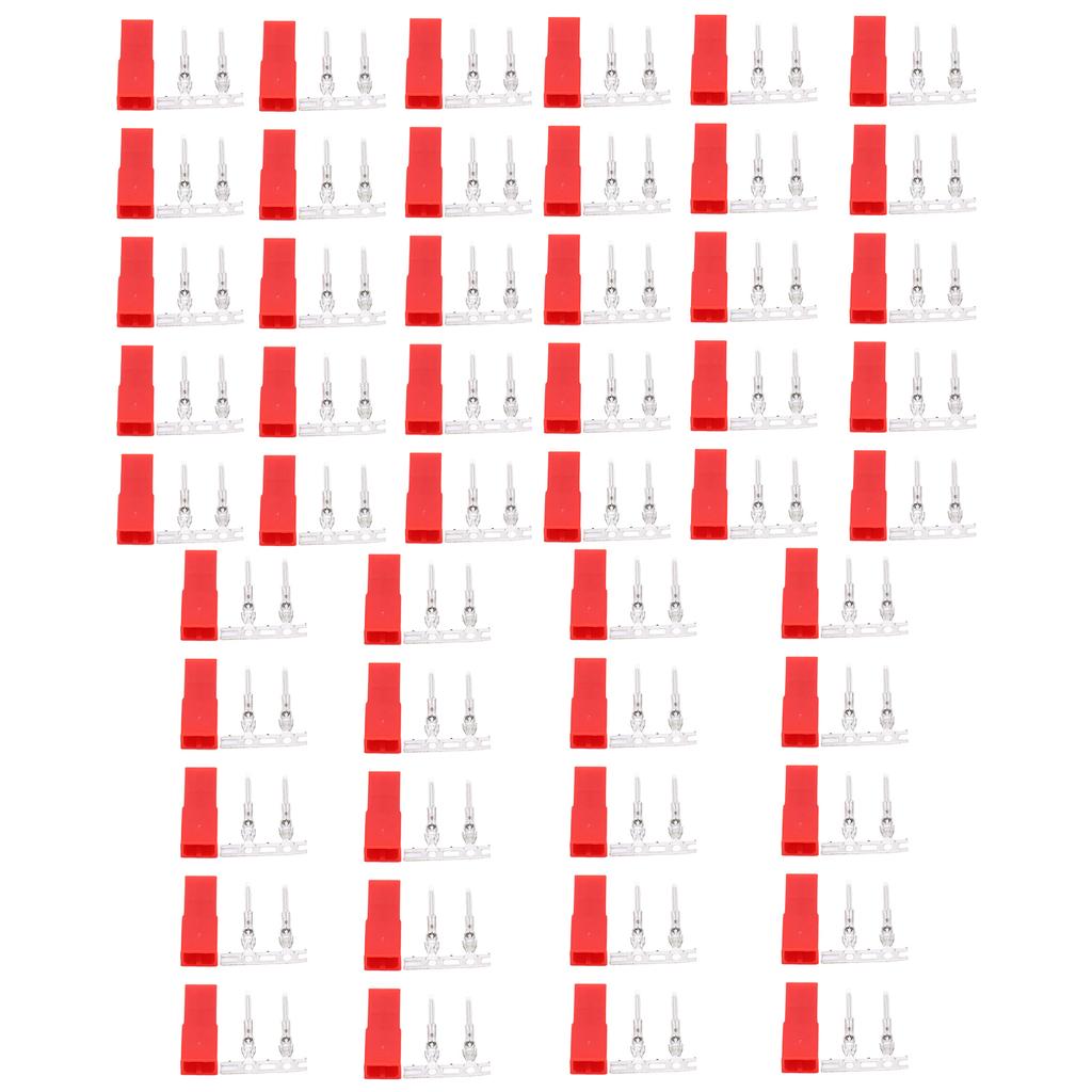 50 комплектов 2-контактных корпусов и разъемов-гребенок с штырьками для адаптера JST для RC LiPo аккумулятора