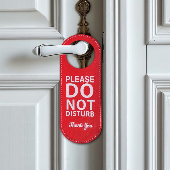 Не беспокоить Дверная вешалка Двусторонняя искусственная кожа Добро пожаловать Пожалуйста, постучите Домашний Офис Дверная ручка Знак Подвесной декоративный орнамент