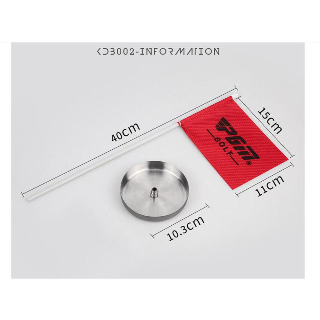 Stainless Steel Golf Green Hole Cup Flag Stick Durable for Putter Accessories