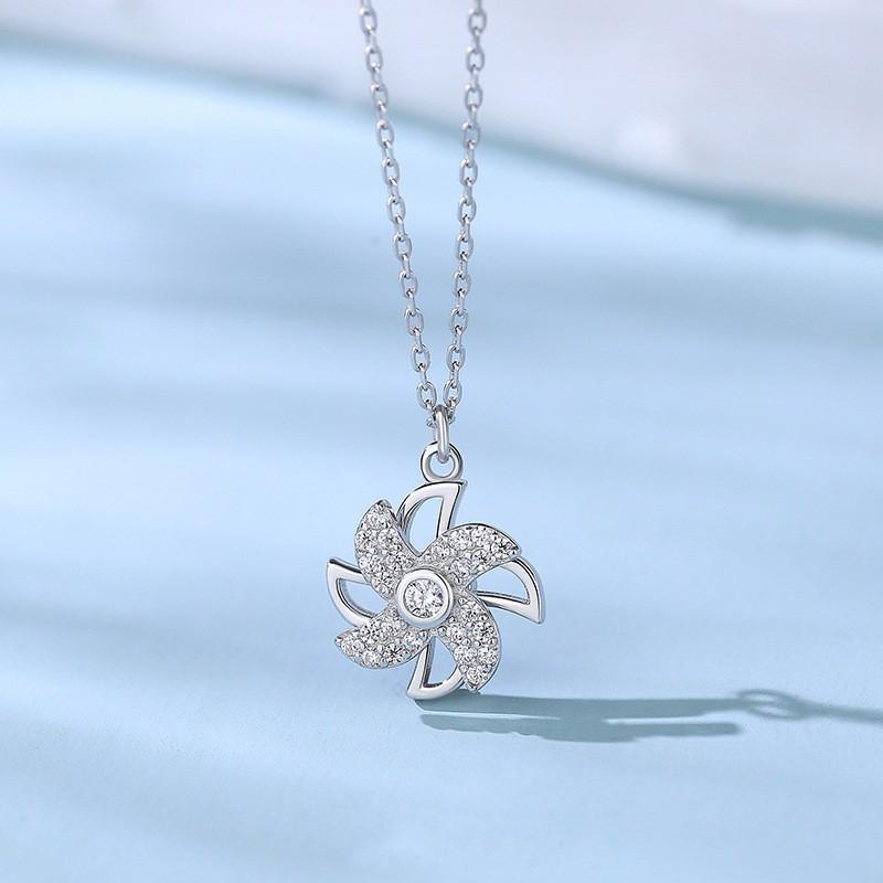 Ожерелье с вращающейся мельницей для женщин, подвеска-подвеска на ключицу