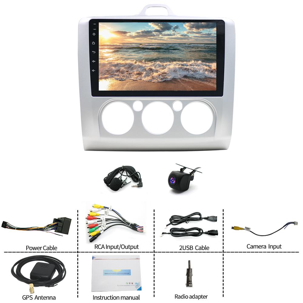 Автомобильное радио Android 13 GPS Navi WIFI BT + камера совместимо с Ford Focus MK2 MK II 2004-2011