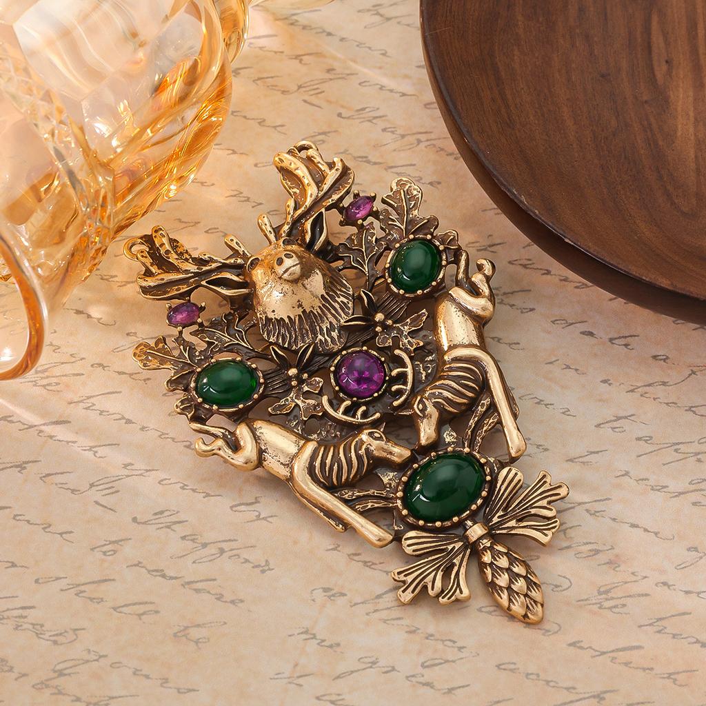 Циндао Средневековая Специальная Брошь Растение Цветок Милое Животное Корона Моделирование Аксессуары для Одежды
