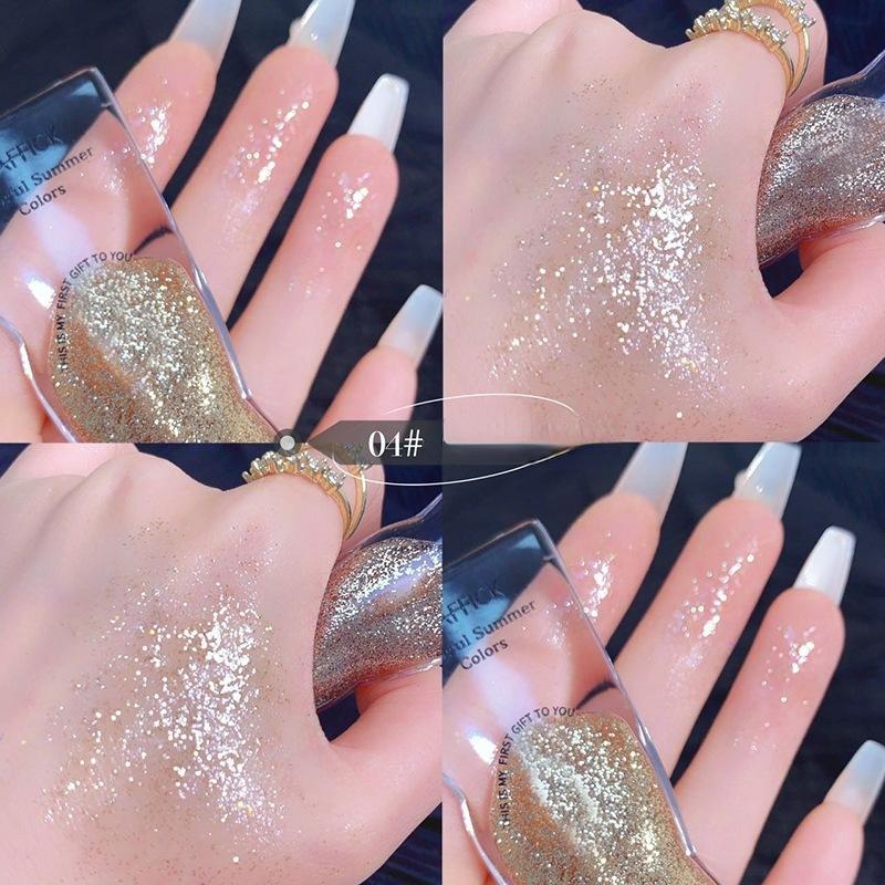 Жидкие тени для век Жидкие блестящие тени для век Монохромные тени для век Блеск жемчуга Осветляющий макияж глаз Косметика