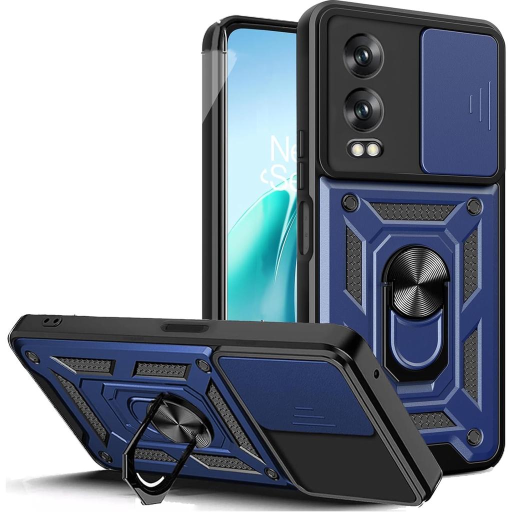Чехол-подставка Armor Case для OnePlus Nord CE 4 Lite 5G Cover с защитным кольцом для объектива Magnetic Holder Coque Fundas