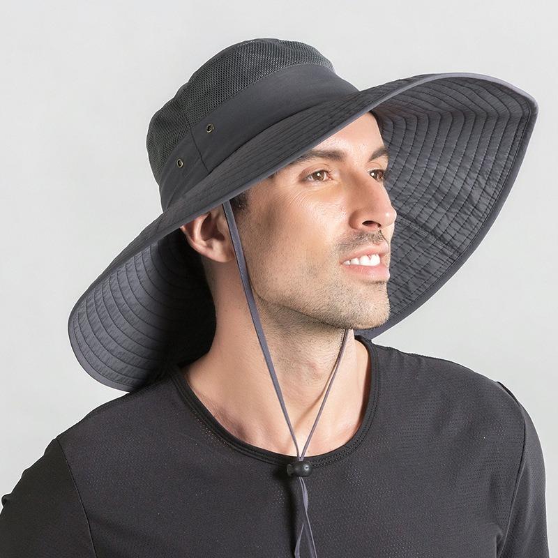 Летняя уличная шляпа от солнца женская шляпа шляпа для рыбалки дышащая солнцезащитная с большими полями солнцезащитная шляпа-ведро