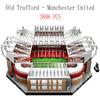 Old Trafford Manchester Модель футбольного поля стадиона Строительные блоки Кирпичи Рождественский подарок игрушка Совместимость