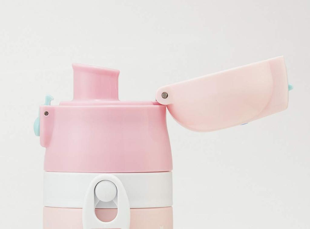 Бутылка для воды из нержавеющей стали Skater Kids 2WAY с чашкой Sumikko Gurashi Camp 430 мл SKDC4-A