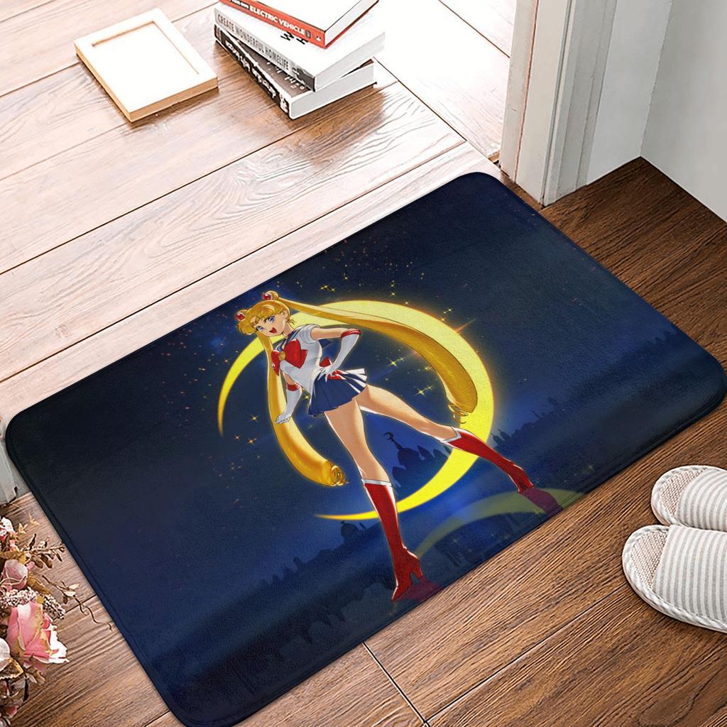 Anime Sailors Moons Doormat Anti-Slip Entrance Bathroom Kitchen Floor Door Mat  Garage Rug Carpet Footpad