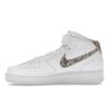 Nike Air Force 1 07 Mid Snakeskin Swoosh Women Sneakers White Black Sanddrift DD9625-101