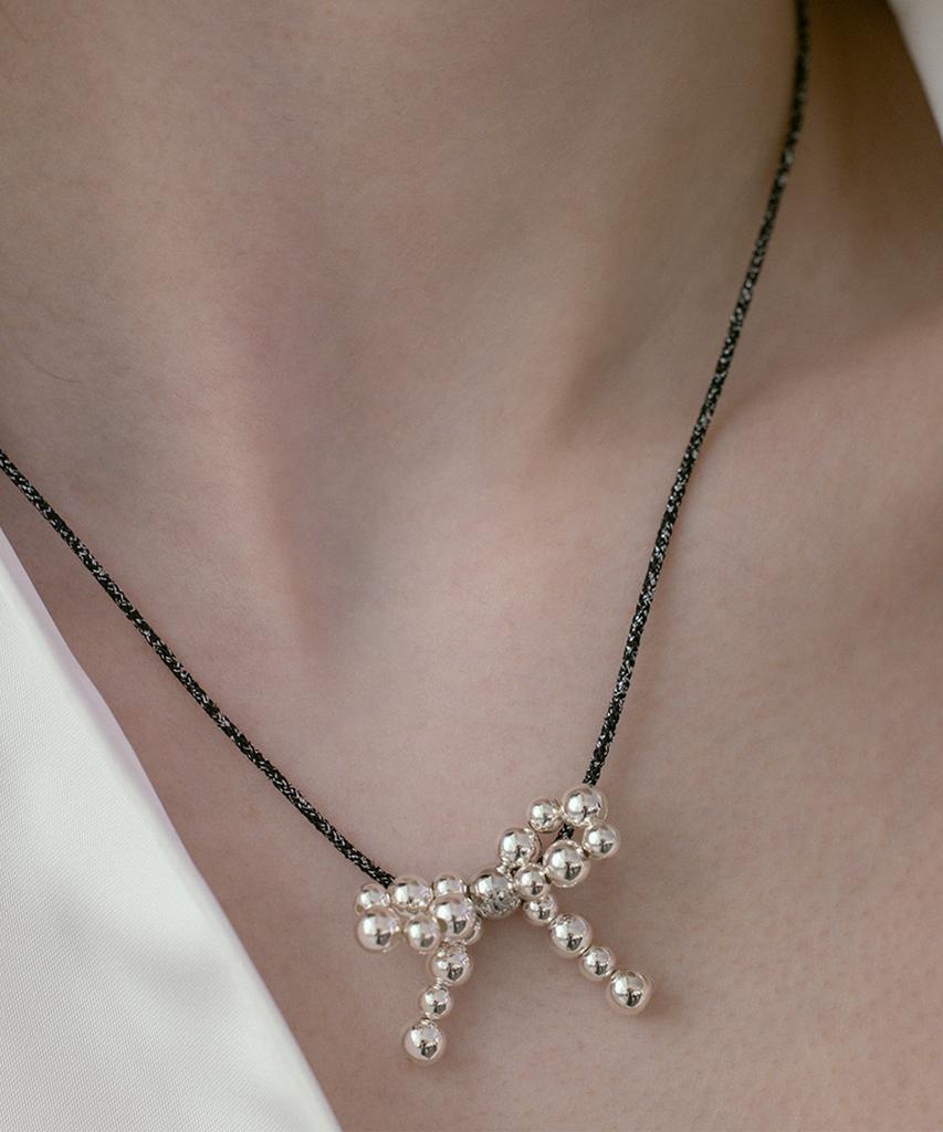 Ожерелье-цепочка с лентой Tatiana Ball Ribbon String Necklace Nz2092