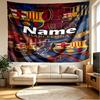 Custom Name Personalized Barcelona FC Soccer Print Tapestry, Wall Art Decor, Bedroom, Dorm, Apartment, LivingRoom, Party Backdrop, Gift for Birthday
