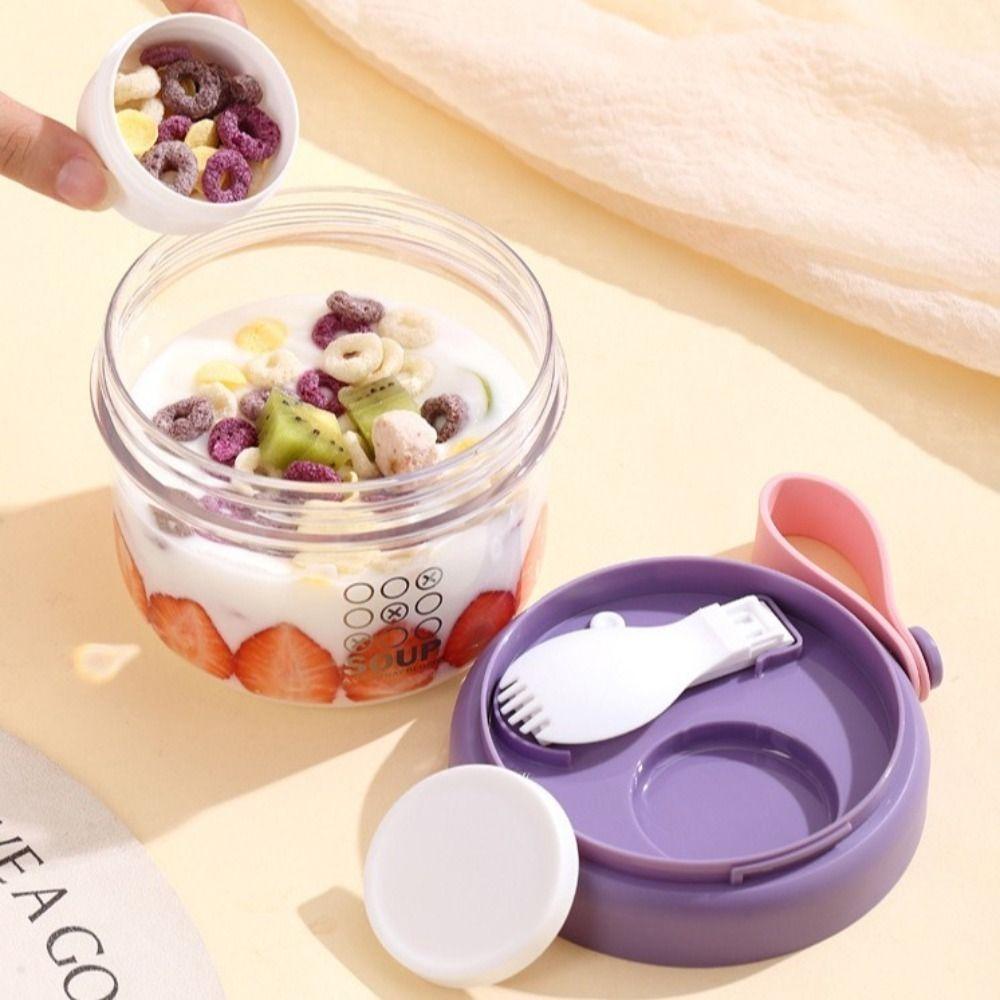 Food Storage Salad Containers Portable Overnight Oatmeal Cup Reusable Yogurt Cups  Student