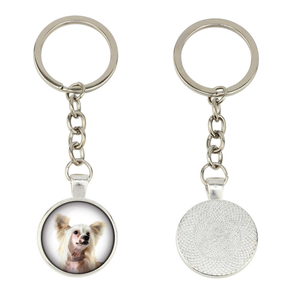 Chinese Crested Dog, Puff - Keychain In a Box, Own Photo, Keychain Pendant from Art-Dog Brand