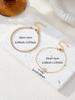 2pcs Simple Cubic Zirconia Flower Water Chain Women's Bracelet Set Daily Office Jewelry