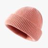 Winter Acrylic Warm Bean Hat Cute and Versatile Light Plate Wool Cold Proof Flip Knit Hat